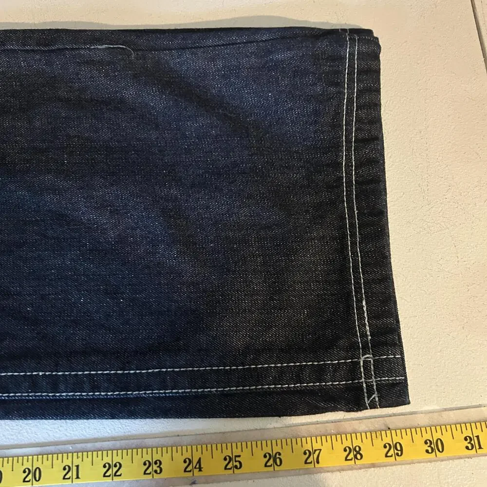 U.T. Sports Jeans Mens 40 Blue Dark Wash Relaxed Fit Straight Denim 5 Pocket